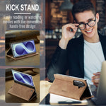 Premium Retro Leather Wallet Case for Samsung Galaxy Z Fold 8 Ultra