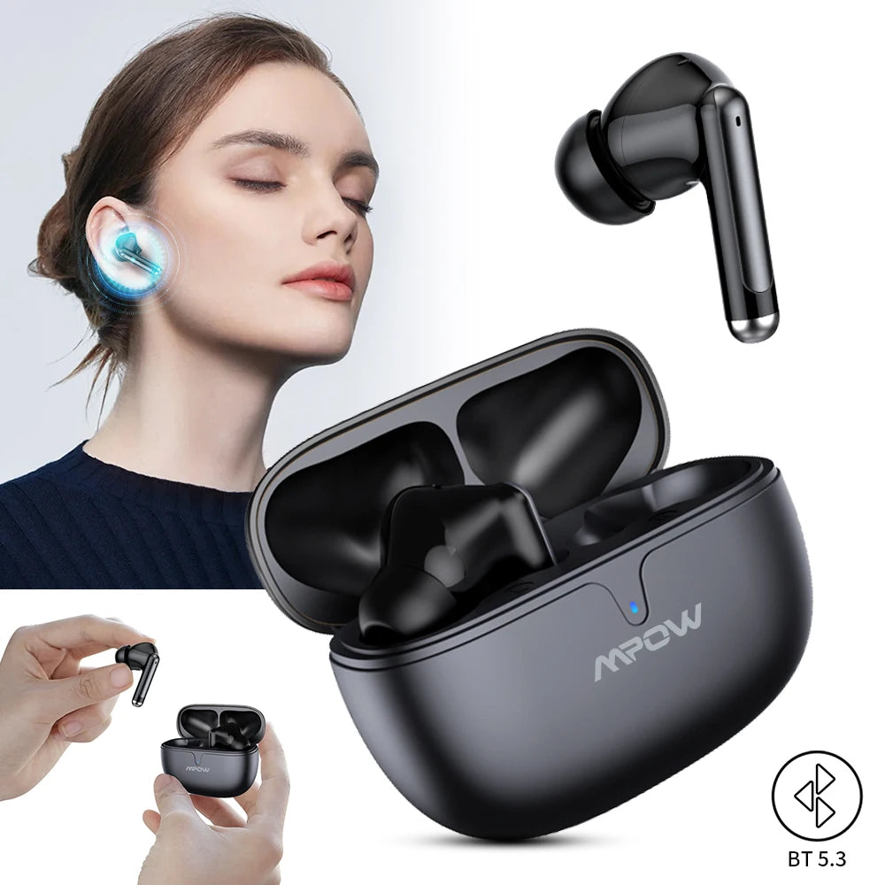 Mpow S65 Bluetooth 5.3 Earbuds – 30-Hour Playback