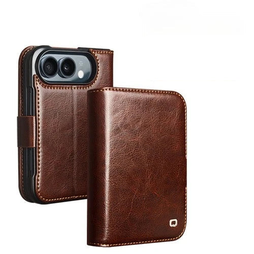 Leather Magnetic Flip Case with Built-In Kickstand for iPhone Duo
