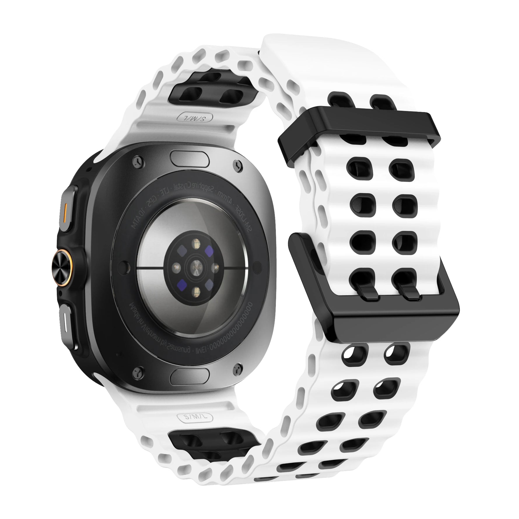 Two-Color Ocean Rubber Band for Samsung Galaxy Watch Ultra and Samsung Galaxy Watch Ultra (2025)