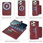 3-in-1 Detachable MagSafe Wallet Leather Case for iPhone 16 Series