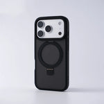 Frosted Matte Shockproof MagSafe Case with Metal Kickstand for iPhone 17 Series