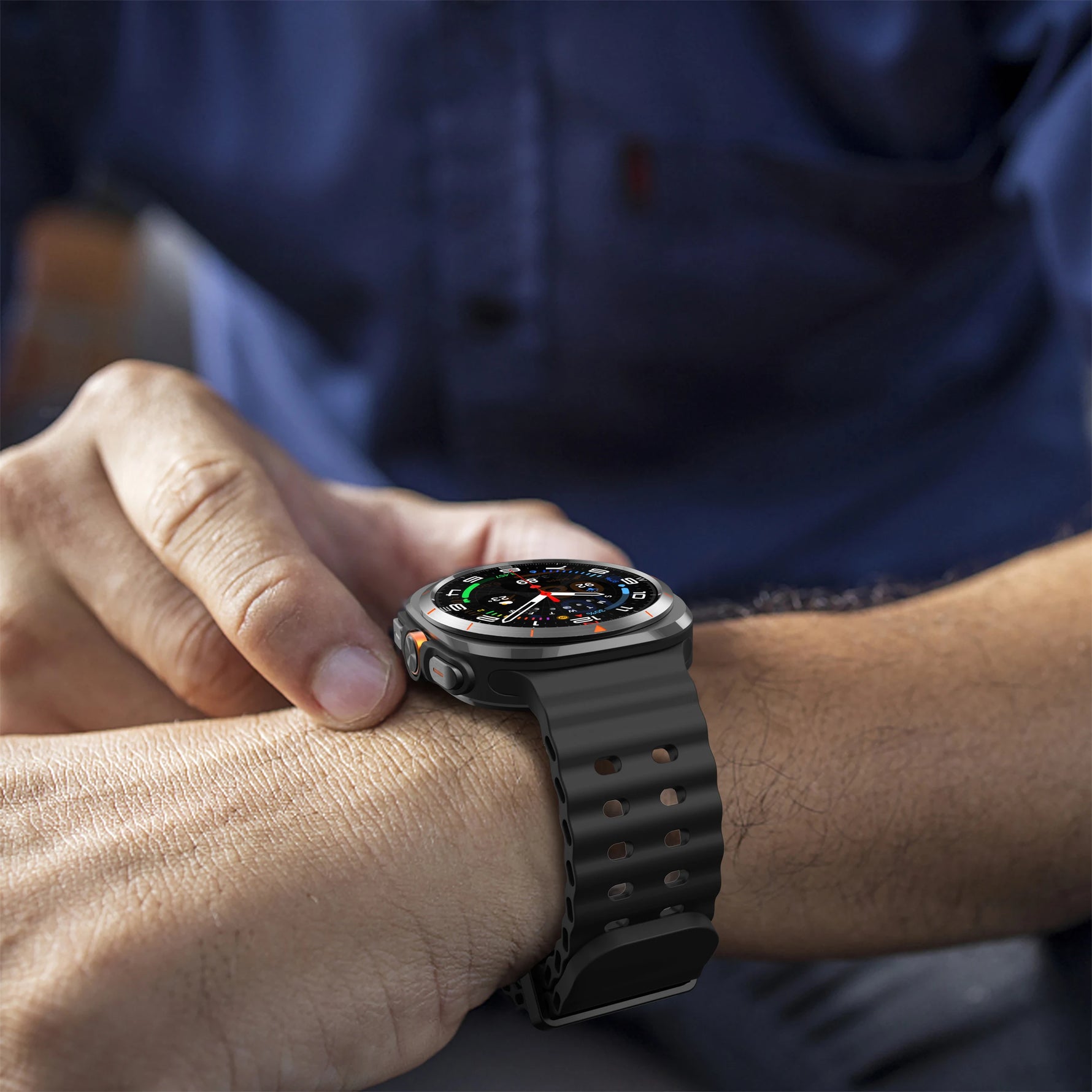 Ocean Style Silicone Band for Samsung Galaxy Watch 8 / Galaxy Watch 8 Classic