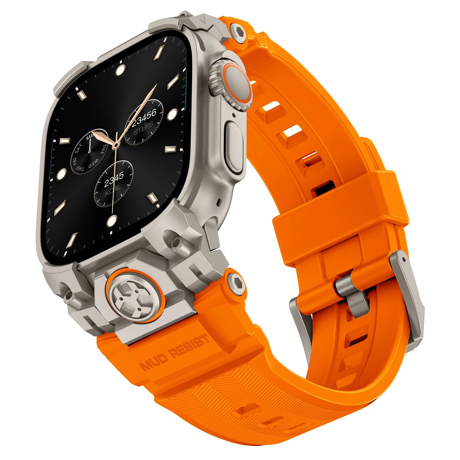 Rugged Armor Silicone Strap Replacement for Apple Watch Ultra 2