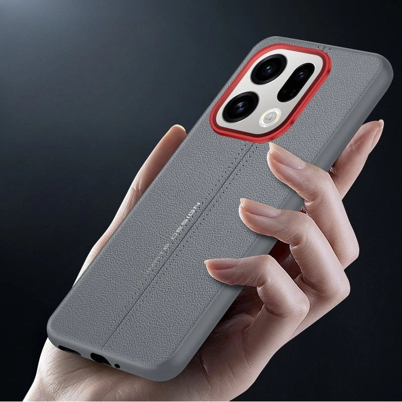 Business PU Leather Ultra Thin Case for OPPO Find X9 & X9 Pro