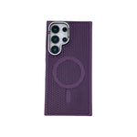 Honeycomb Grid Mesh Cooling Magnetic Phone Case with Lens Protector for Samsung Galaxy S24 Series