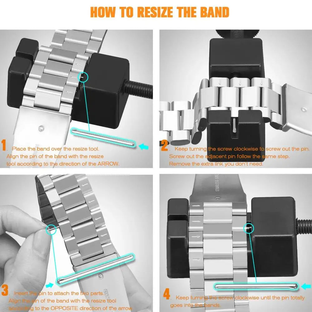 Two-Tone Crystal Link Bracelet Band for Apple Watch