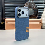 Premium Flax Fabric Magsafe Case for iPhone 17 Series