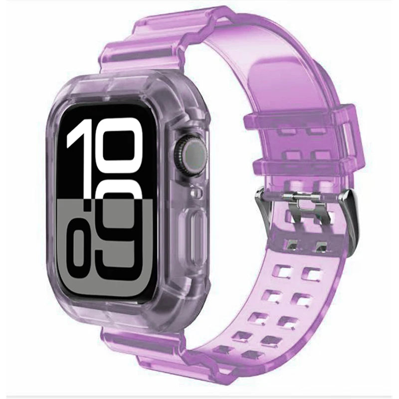 Protective Silicone Case + Wristband for Apple Watch