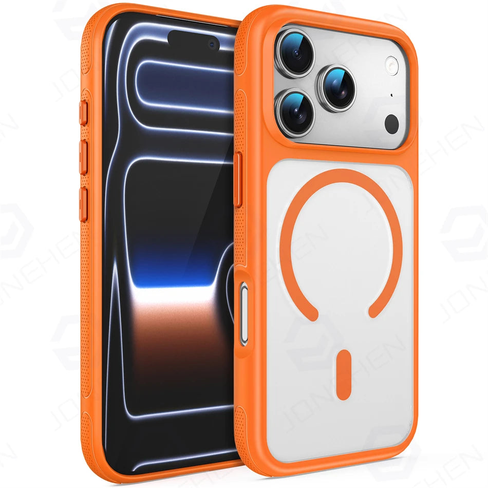 Clear MagSafe Case with Metal Lens Ring for iPhone 18 Series