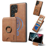2-in-1 Detachable Magnetic Card Slot Wallet Leather Case for Samsung Galaxy S25 Series