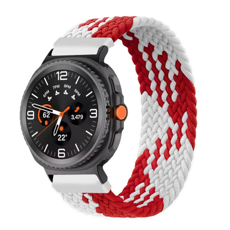 Braided Nylon Solo Loop Replacement Strap for Samsung Galaxy Watch 8 & Galaxy Watch 8 Classic