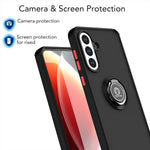 Shockproof Armor Matte Magnetic Case with Ring Stand for Samsung Galaxy A56