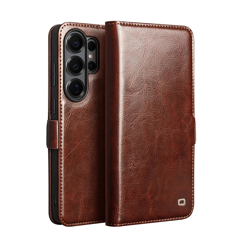 Business Leather Flip Phone Case With Card Slots for Samsung Galaxy S26 Series