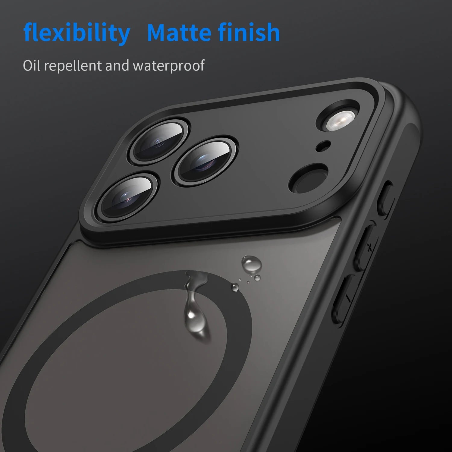 Durable Translucent Frosted MagSafe Case with TPU & Hard Plastic Back for iPhone 17 Series