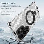 Stripe Pattern Magnetic Stand Case for Samsung Galaxy S26 Series