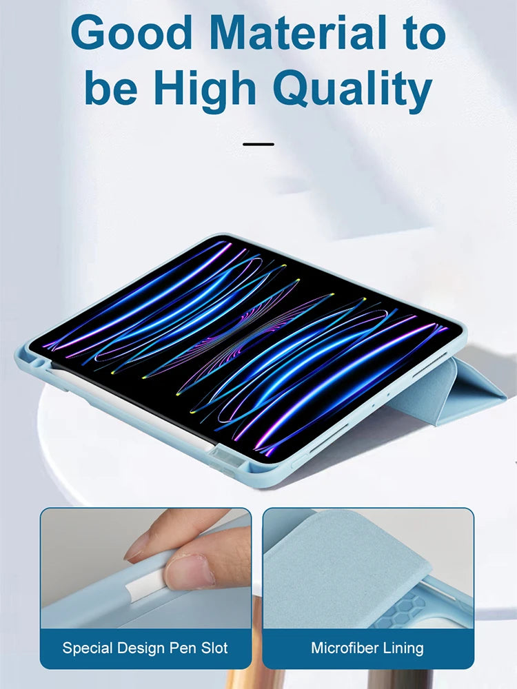 Protective Soft TPU Shockproof Case with Pencil Slot for iPad Pro M4 (2024)
