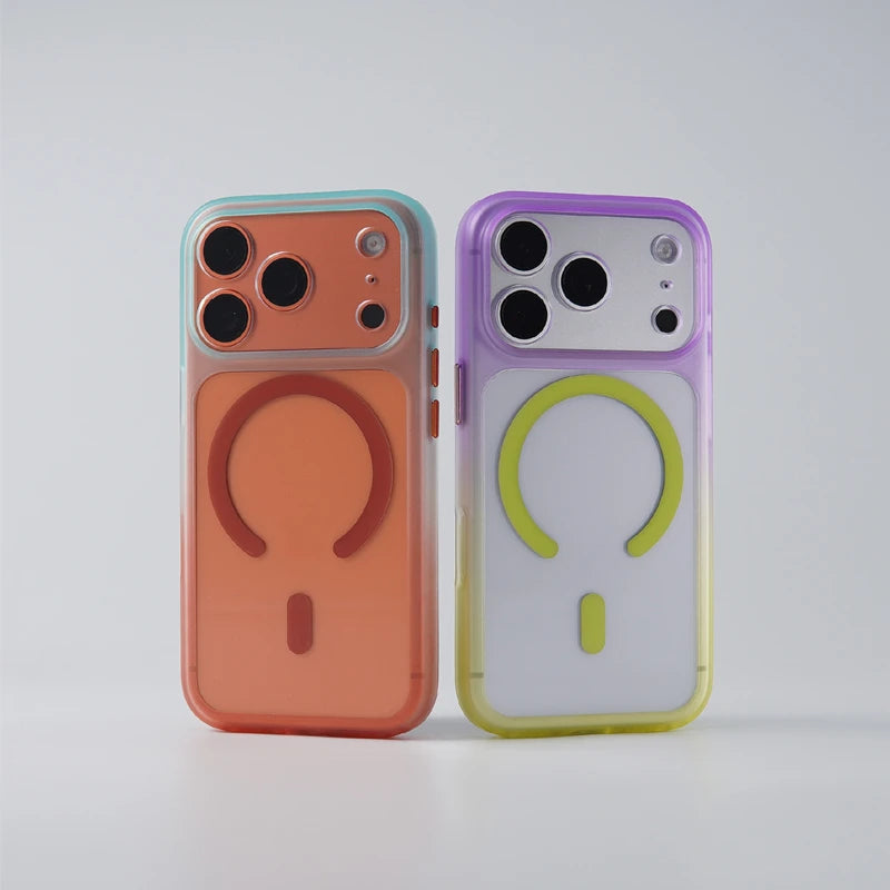 Gradient Frame Clear Back MagSafe Case for iPhone 18 Series
