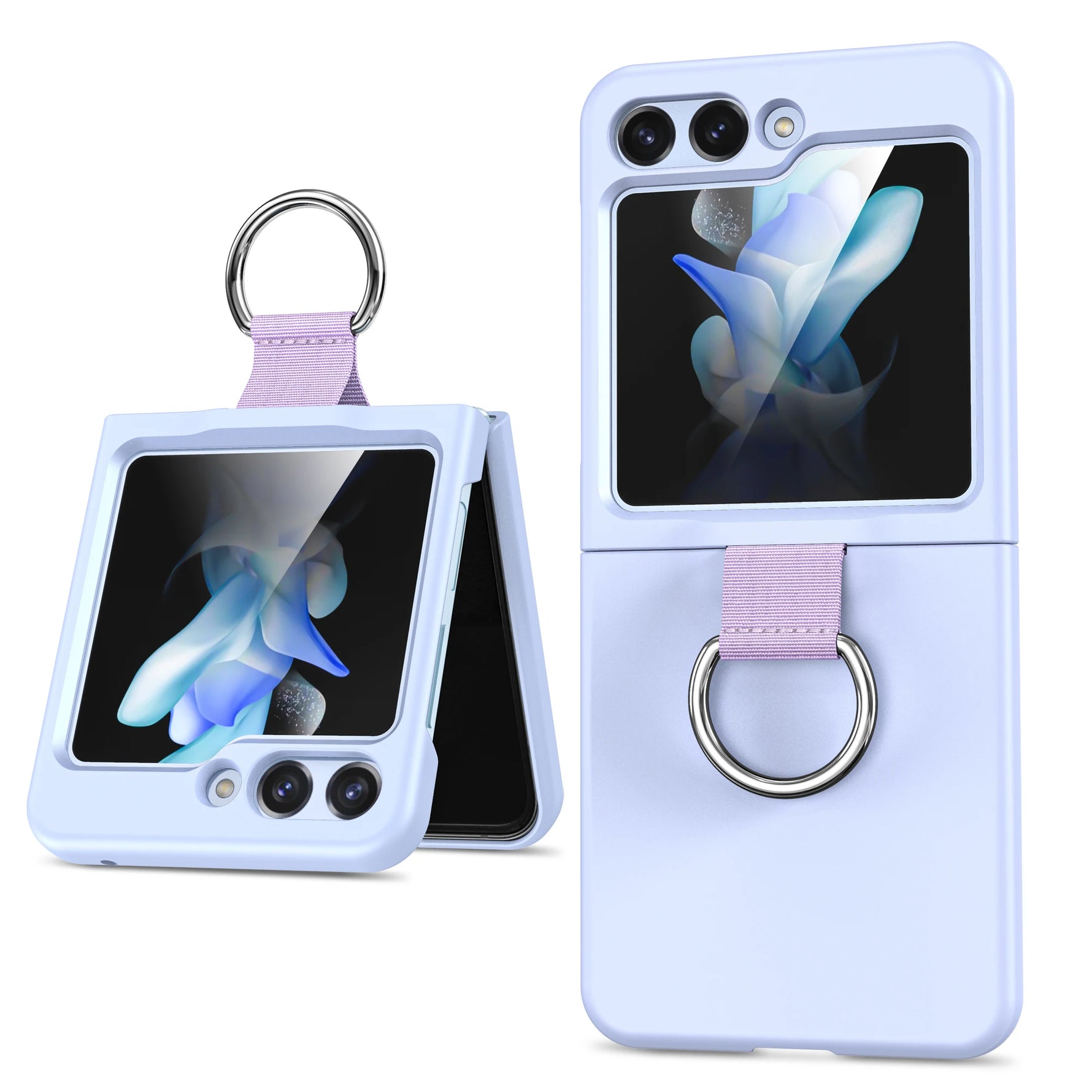 Samsung Galaxy Z Flip 6 Armor Case with Ring Holder and Matte Finish