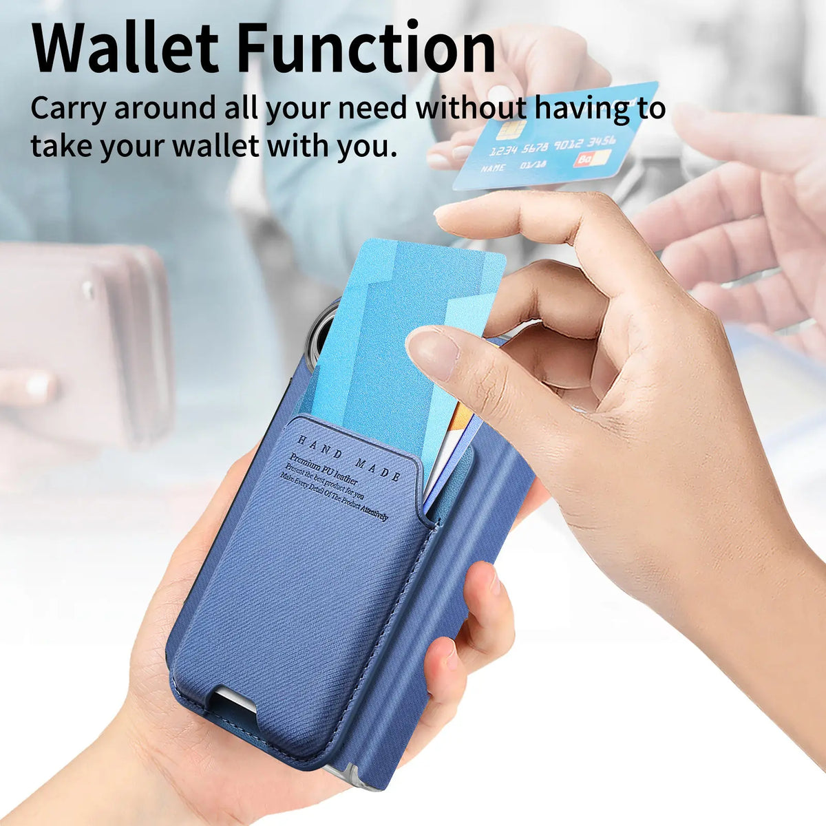 Card Holder Case with Multi-Angle Stand for iPhone Duo