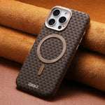 Shockproof Business Leather MagSafe Case for iPhone 15 Series