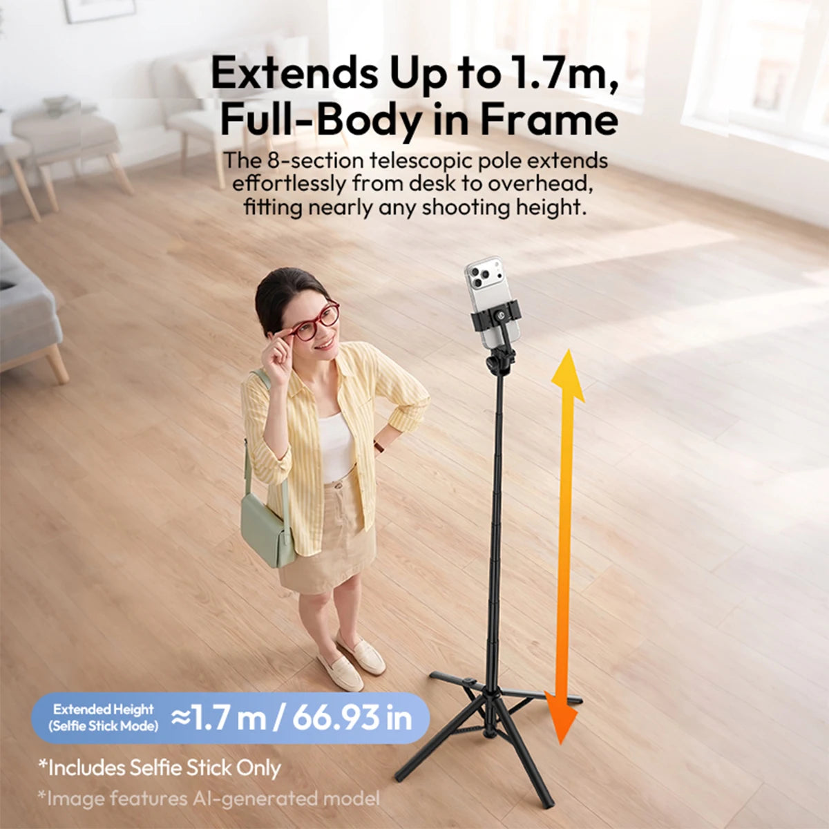 Ulanzi SK32 Auto-Open Selfie Stick Tripod
