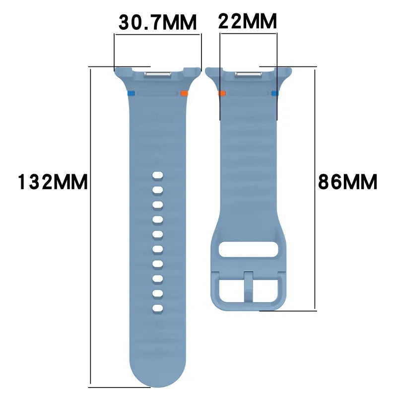 Soft Silicone Replacement Strap for Samsung Galaxy Watch 8 / Galaxy Watch 8 Classic