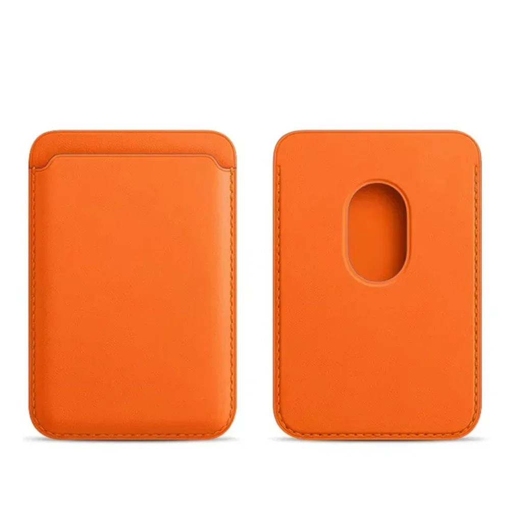 MagSafe-Compatible Luxury Leather Wallet with Card Holder