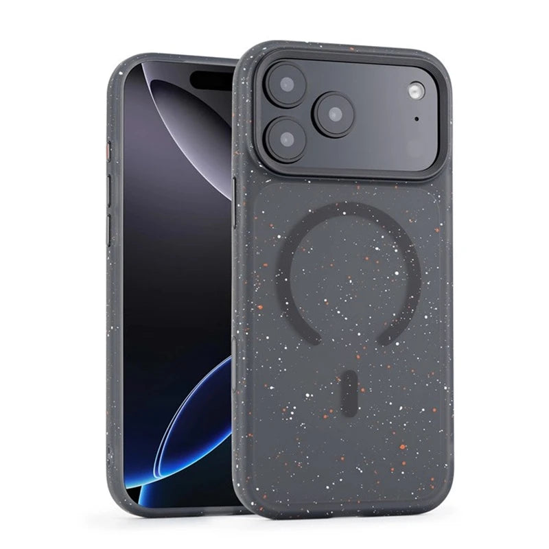 Shockproof Art Ink Dots Pattern MagSafe Case for iPhone 17 Series