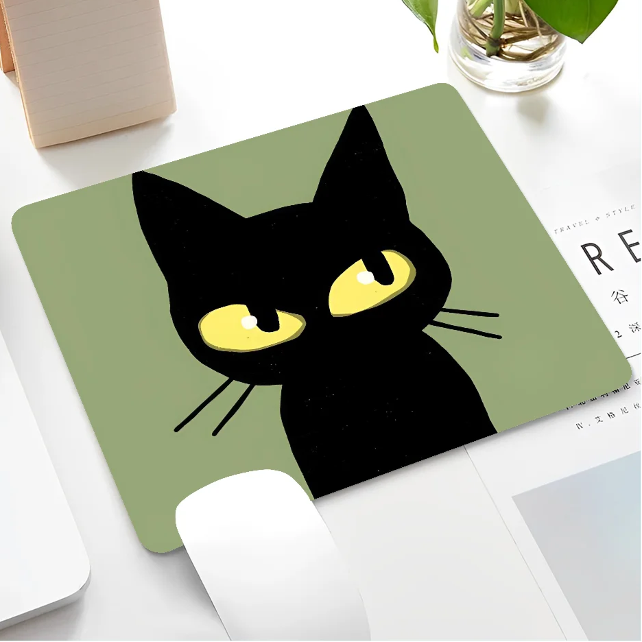 Black Cat Themed Mousepad