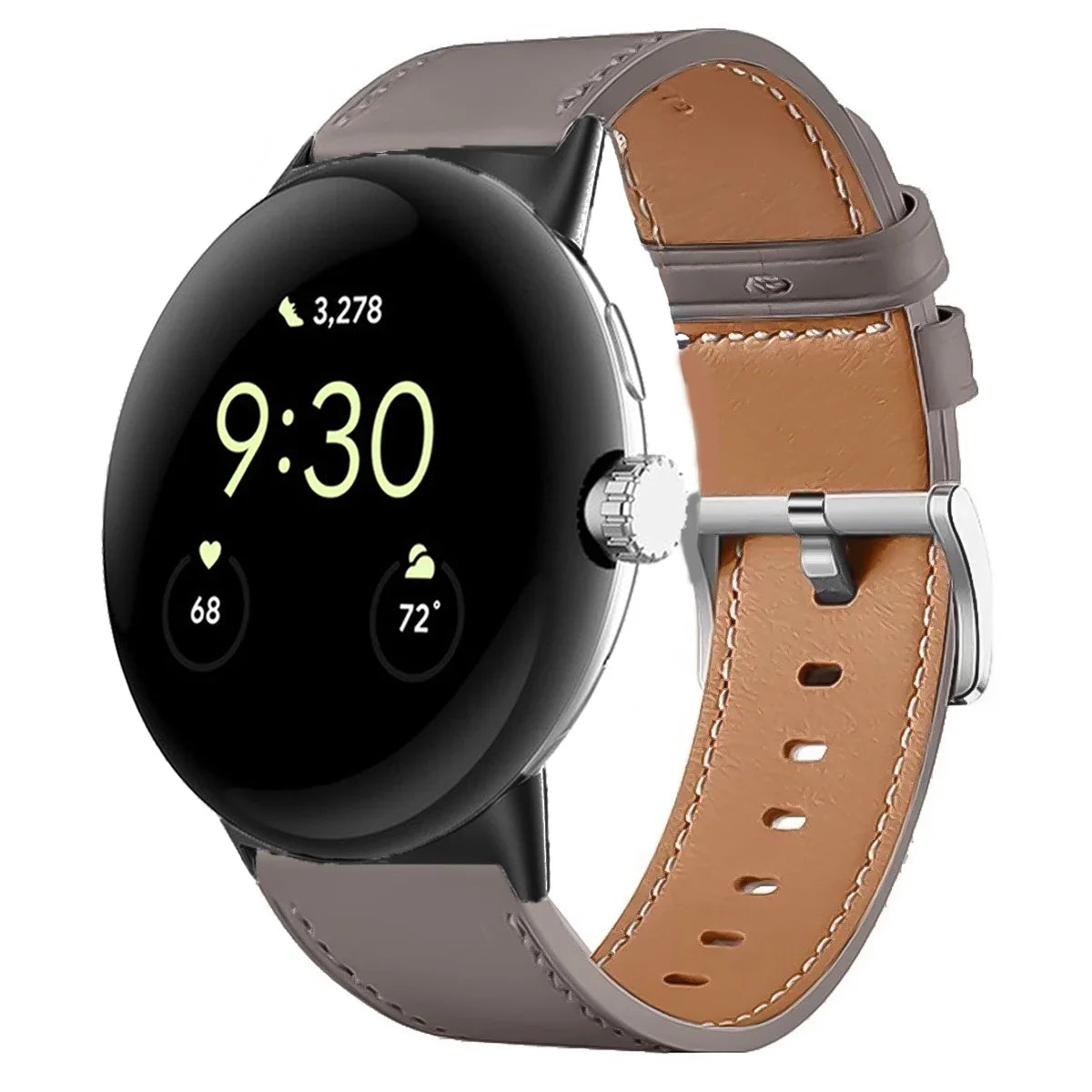 Premium Leather Replacement Strap for Google Pixel Watch 3