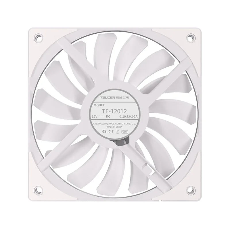 TEUCER 120mm x 12mm Slim Fan for Mini-ITX Builds and Low Profile Coolers