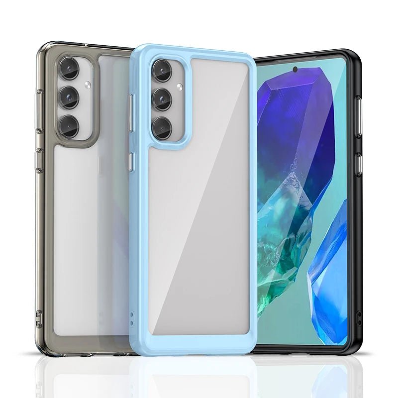 Transparent TPU Bumper Case With Camera Ring for Samsung Galaxy A57