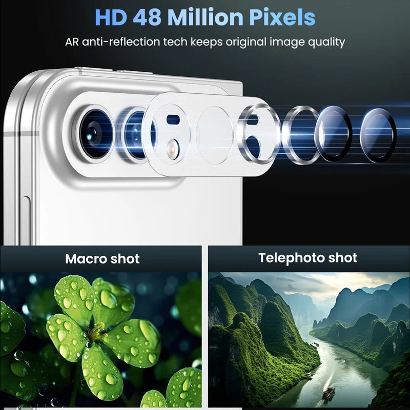 Nano Electrostatic Adsorption Tempered Glass Camera Lens Protector for iPhone Duo
