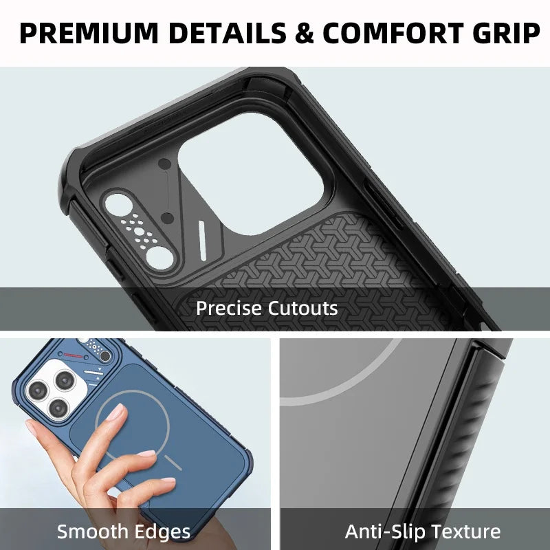 MagSafe Compatible Matte Shockproof Case for iPhone 17 Series
