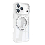 Clear MagSafe Case with Rotating Ring Stand and Removable Camera Protector for iPhone 17 Series