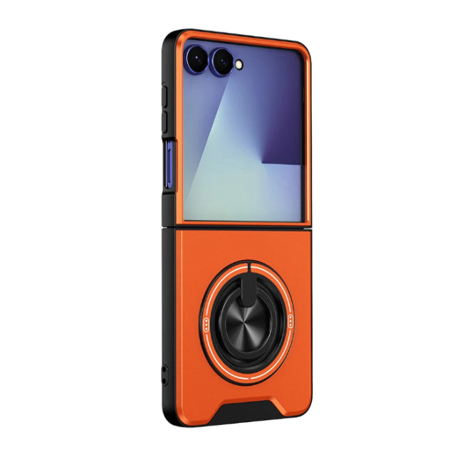 Shockproof Foldable Case with 360° Rotating Ring Stand for Samsung Galaxy Z Flip 8