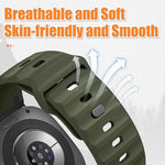 Perforated Silicone Watch Band for Samsung Galaxy Watch Ultra 2