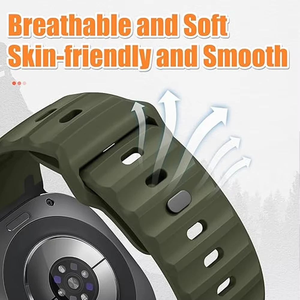 Perforated Silicone Watch Band for Samsung Galaxy Watch Ultra 2