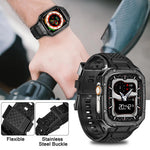 Protective Metal Bumper Case with Rubber Band for Apple Watch
