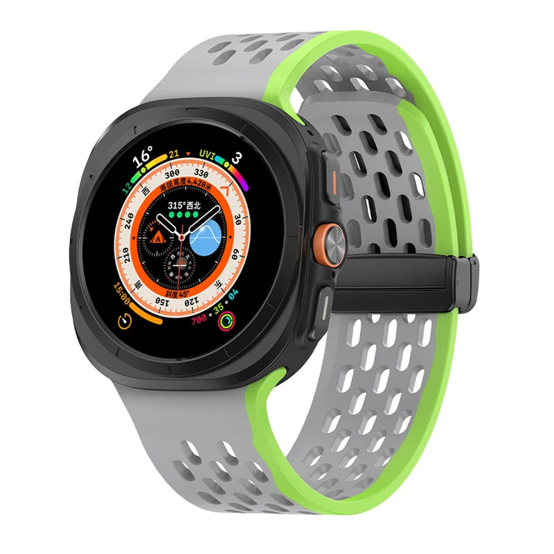 No-Gap Magnetic Silicone Sport Band for Samsung Galaxy Watch Ultra