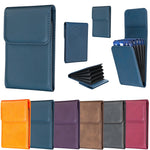 Premium Accordion Magnetic Leather Wallet