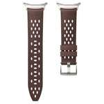 Breathable Perforated Leather Watch Band for Samsung Galaxy Watch 9