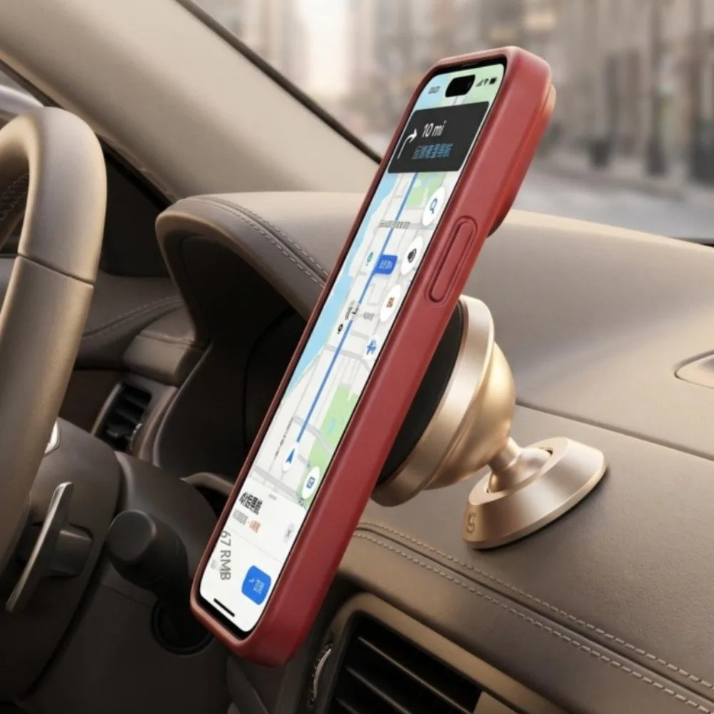 Luxury Wave Pattern MagSafe Leather Case for iPhone 17 Series
