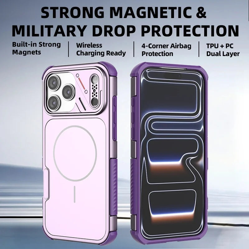 MagSafe Compatible Matte Shockproof Case for iPhone 17 Series