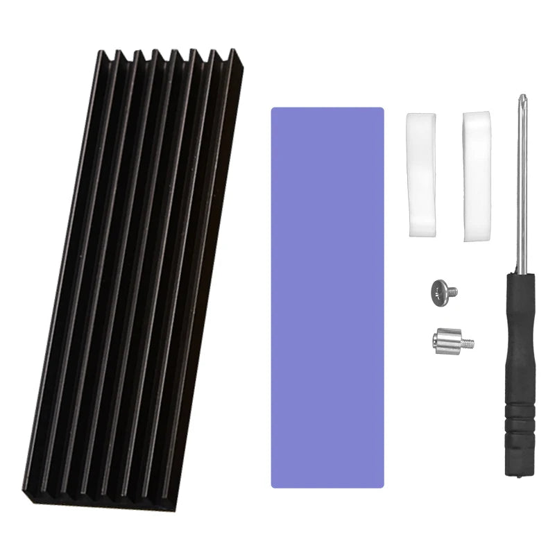 Aluminum M.2 SSD Cooler with Thermal Silicone Pad