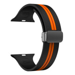 Textured Dual-Layer Band with Pin-and-Hole Adjustment for Apple Watch