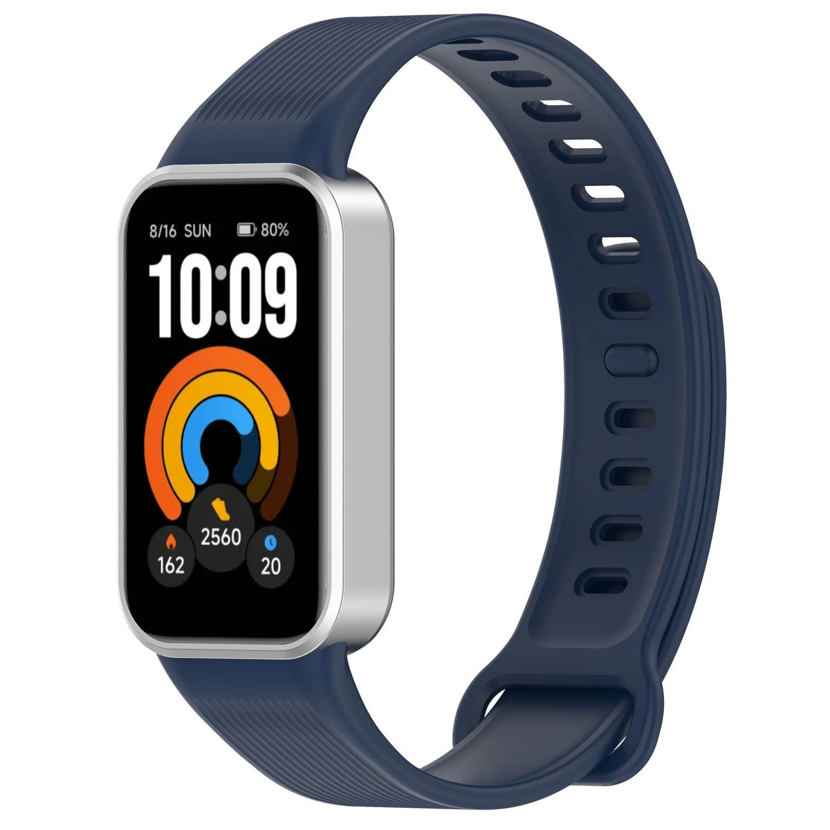 Silicone Ribbed Band with Adjustable Buckle for Xiaomi Smart Band 11 Active