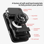 MagSafe Compatible Case for iPhone 17 Series with Rotating Ring and Camera Cover