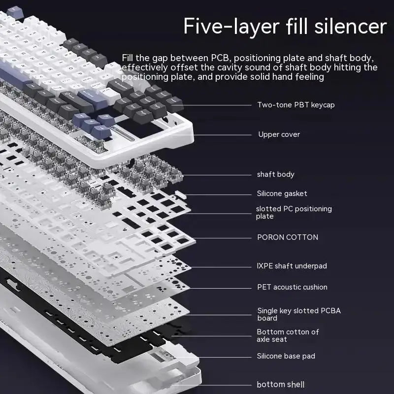 AULA F87 Pro Hot-Swap Gasket Mechanical Keyboard